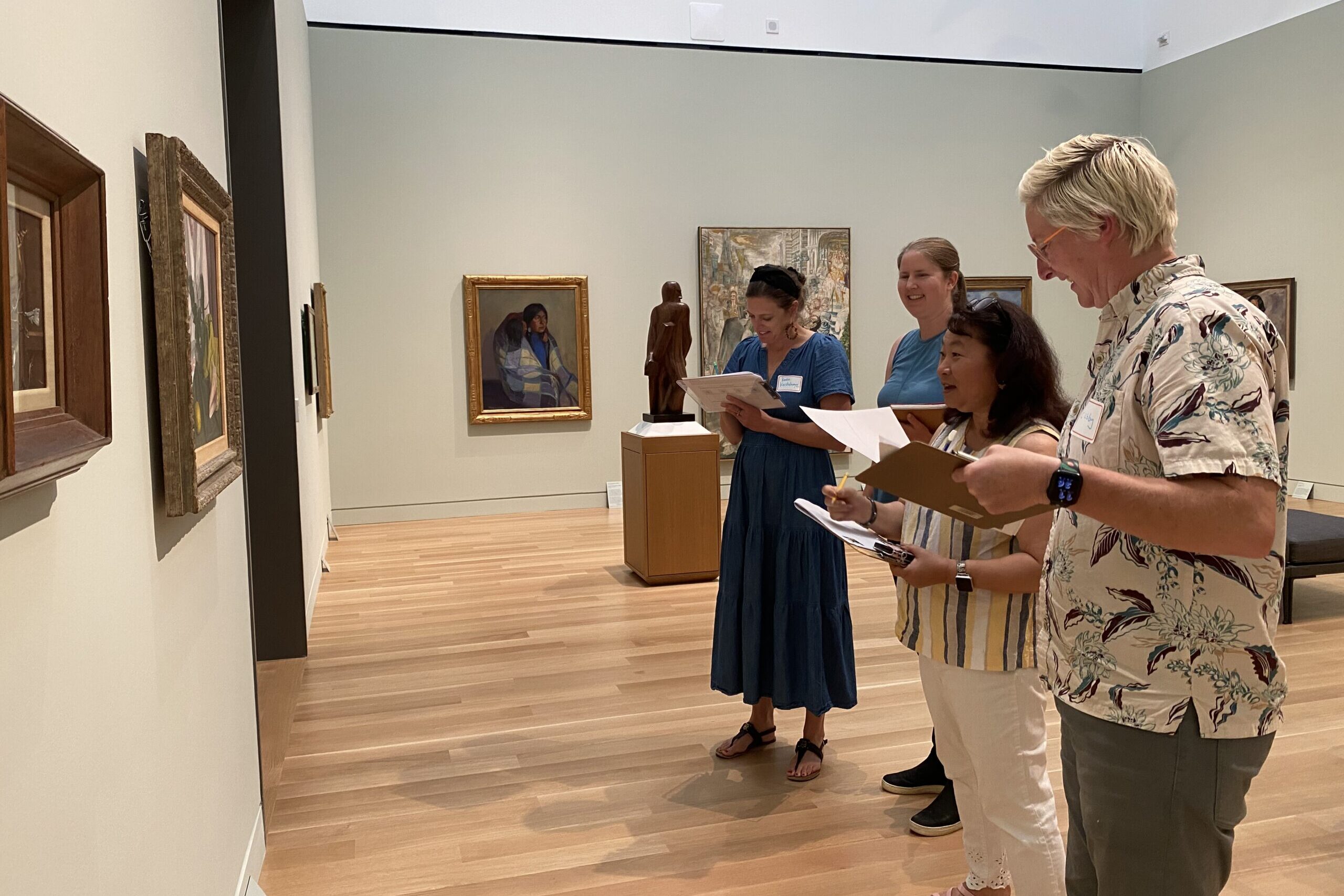 Faculty at the museum